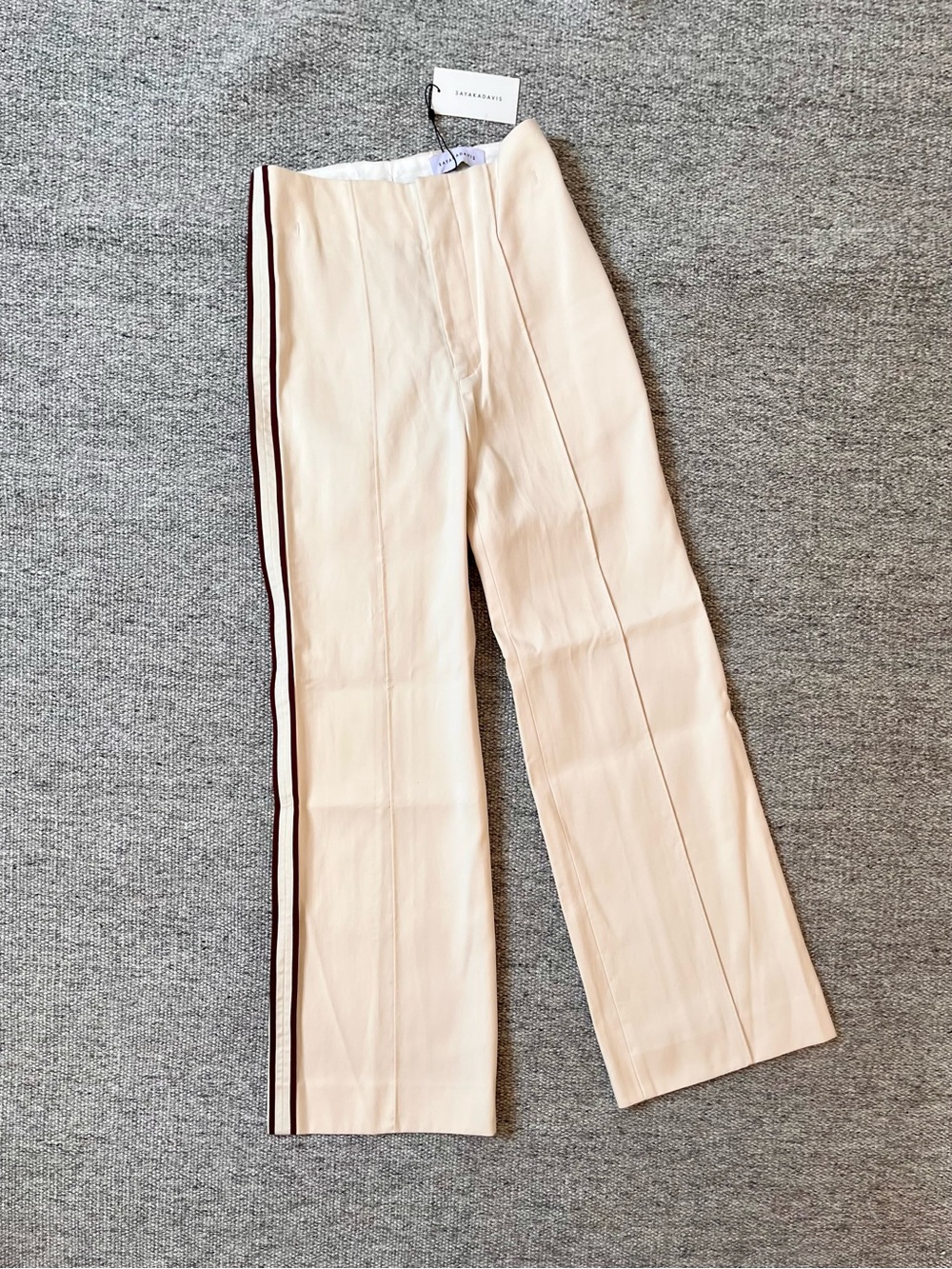 New Sayaka Davis small high waist cream dress pants